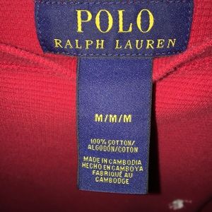 Red Polo long sleeve